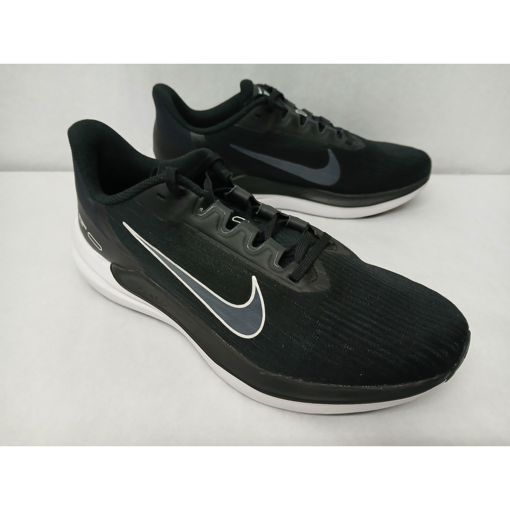 Nike Men's Air Winflo 9 Running Shoes DD6203-001 Black White Smoke Gray Sz 9.5